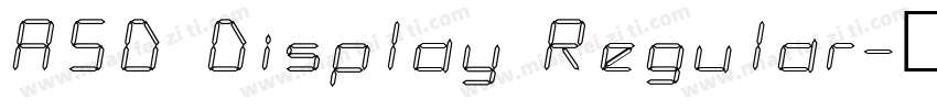 ASD Display Regular字体转换